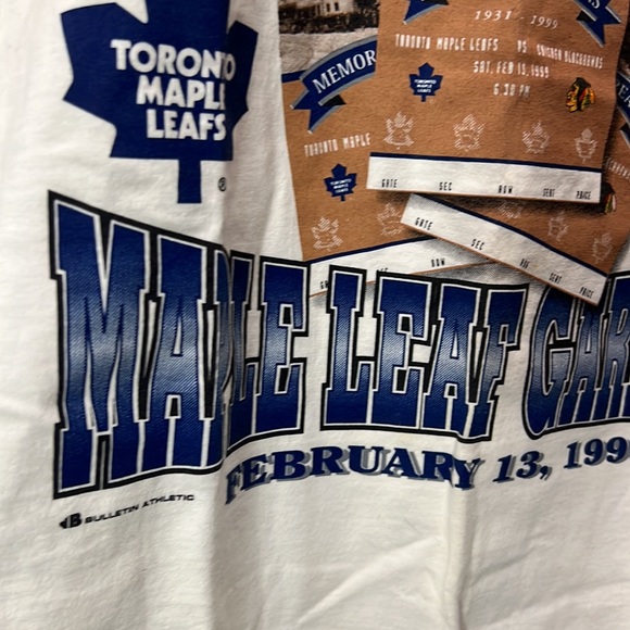 1999 MAPLE LEAF GARDENS vs. Chicago BLACKHAWKS Last Game TICKET T-Shirt - Picture 3 of 6